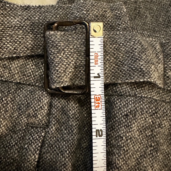 Vintage Free People WOOL buckle waist trousers Gray - Picture 15 of 16